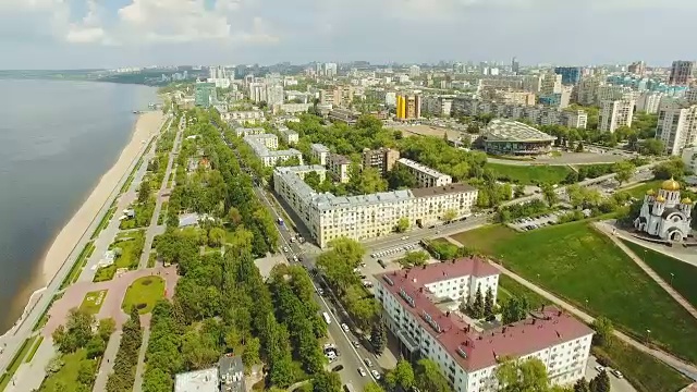 萨马拉城市鸟瞰图