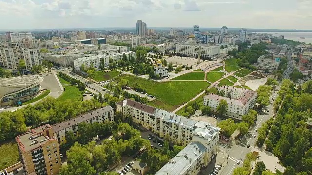 萨马拉城市鸟瞰图