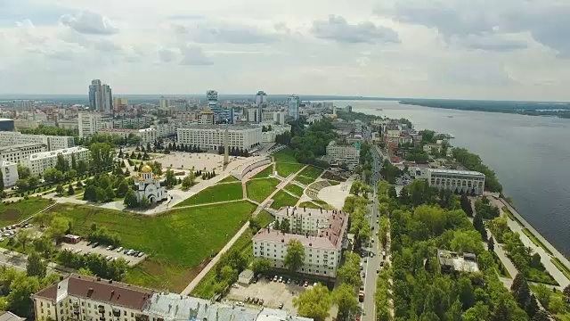 萨马拉城市鸟瞰图