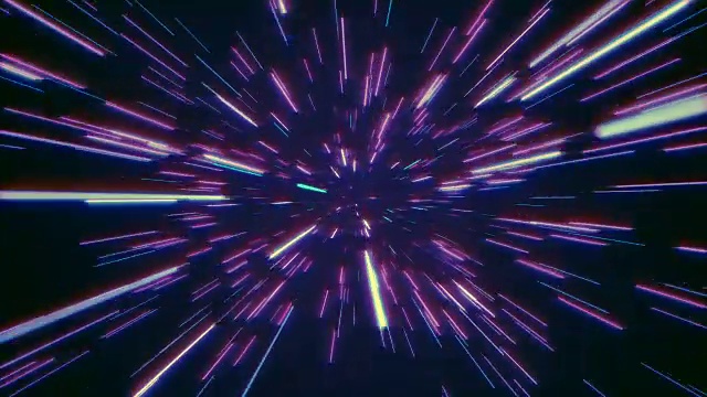 详情图-抽象复古的扭曲或超空间运动在蓝紫色的星迹
