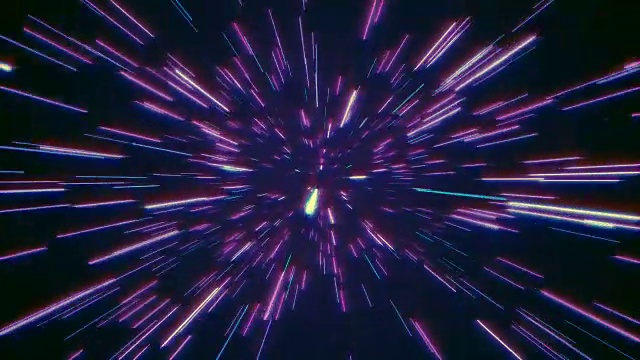 详情图-抽象复古的扭曲或超空间运动在蓝紫色的星迹