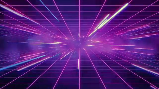 詳情圖-抽象復古的扭曲或超空間運動在藍紫色的星跡