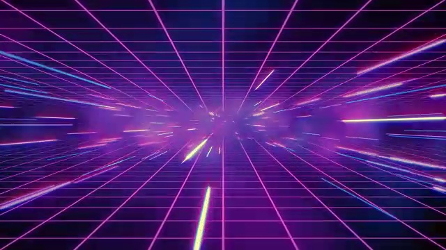詳情圖-抽象復古的扭曲或超空間運動在藍紫色的星跡