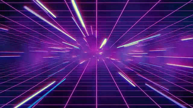 詳情圖-抽象復古的扭曲或超空間運動在藍紫色的星跡