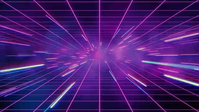 詳情圖-抽象復古的扭曲或超空間運動在藍紫色的星跡