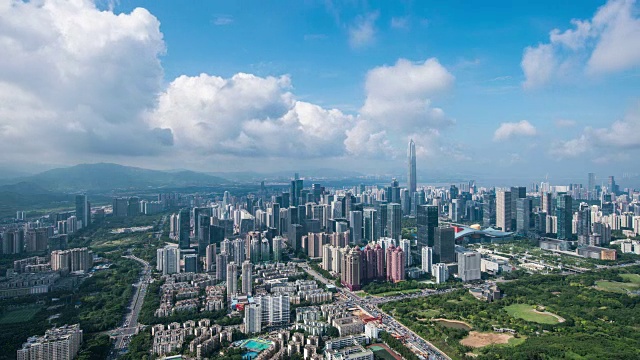 詳情圖-深圳現(xiàn)代建筑外觀，時(shí)光流逝