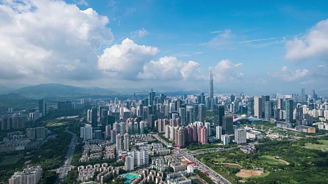 詳情圖-深圳現(xiàn)代建筑外觀，時(shí)光流逝
