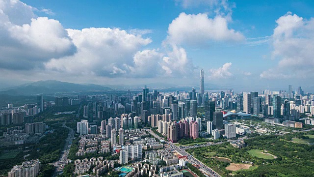 詳情圖-深圳現(xiàn)代建筑外觀，時(shí)光流逝