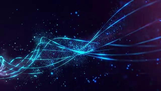 详情图-摘要粒子背景。电影的背景。循环