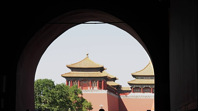 从天安门广场的天安门俯瞰紫禁城