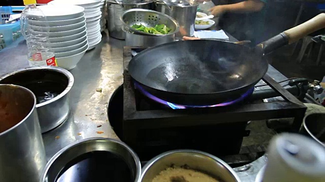 夜生活，泰国首都曼谷的街头小吃