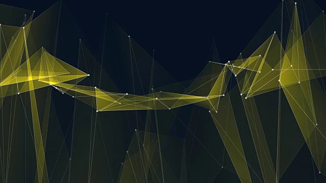 抽象黄色多边形网