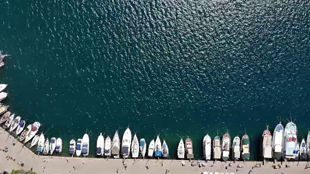 旅游爱琴海镇鸟瞰图