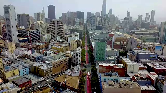 俯瞰旧金山市场街