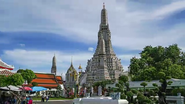 hyperlapse 4k Video Wat Arun是泰国的主要旅游景点。