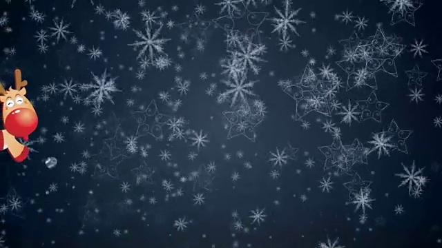 詳情圖-雪花圣誕老人駕著馴鹿雪橇