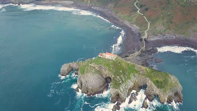 San Juan de Gaztelugatxe 鸟瞰图