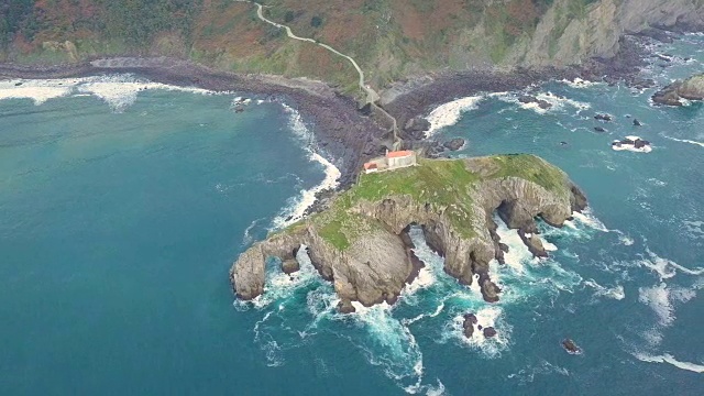 San Juan de Gaztelugatxe 鸟瞰图