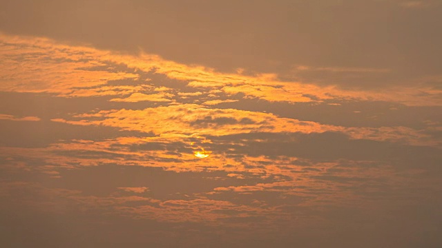 日出的时间流逝。4 k
