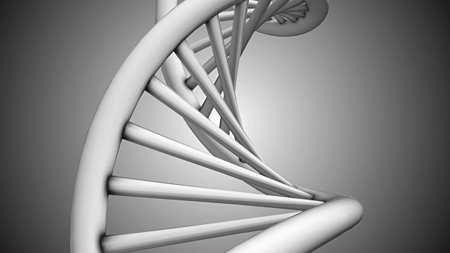 DNA双螺旋线粒体分子化学三维渲染