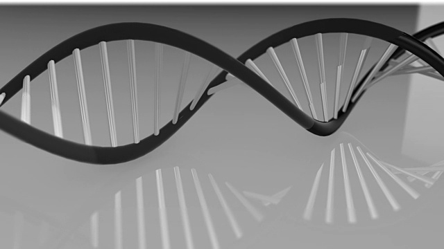 人类基因组图谱研究人类DNA和基因分子化学三维渲染