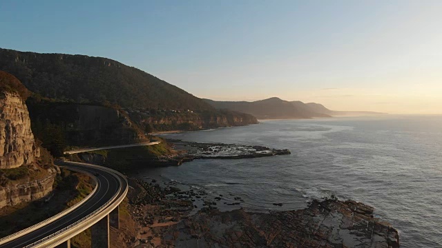 澳大利亚航拍海崖桥海岸景观