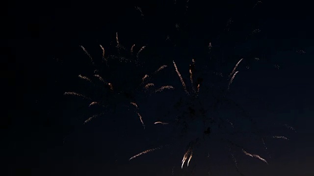 烟花在城市日过节，大爆竹声在夜空中响起