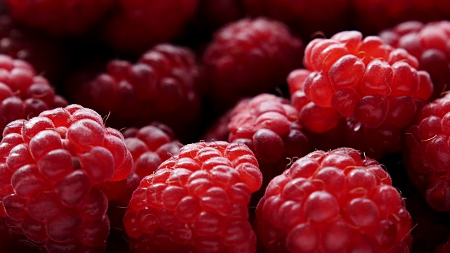 详情图-新鲜树莓作为食物背景4K