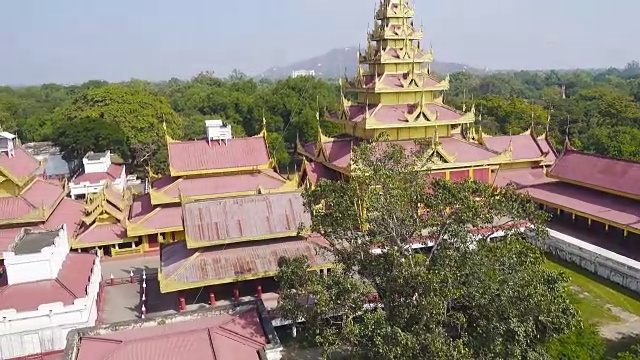 缅甸曼德勒皇宫全景图