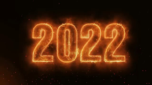 详情图-2022,Word,Hot,Burning,on,Realistic,Fire火焰、火花和烟雾连续无缝循环动画