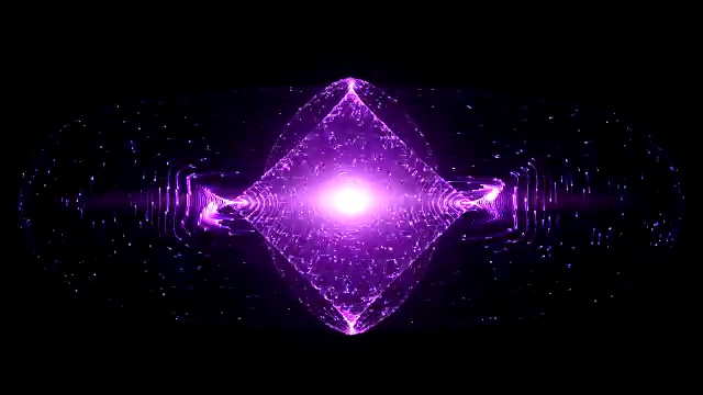 詳情圖-圍繞托卡馬克或甜甜圈形狀器件的發(fā)光粒子的抽象設計。概念反重力，磁場，奇點，引力波與時空