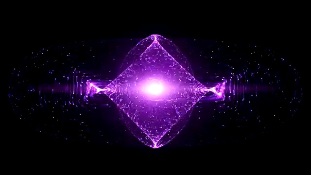 詳情圖-圍繞托卡馬克或甜甜圈形狀器件的發(fā)光粒子的抽象設計。概念反重力，磁場，奇點，引力波與時空