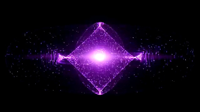 詳情圖-圍繞托卡馬克或甜甜圈形狀器件的發(fā)光粒子的抽象設計。概念反重力，磁場，奇點，引力波與時空