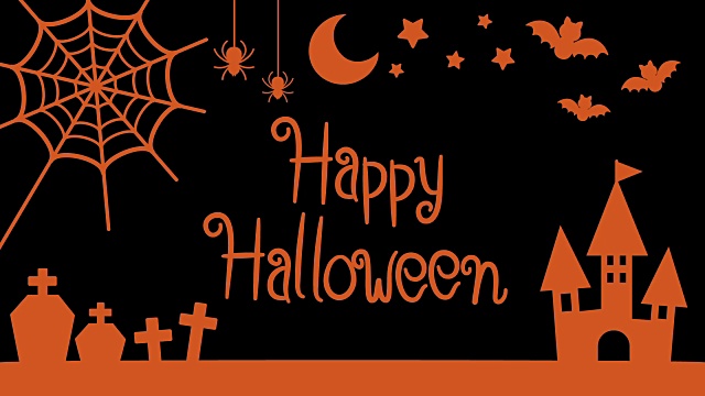 詳情圖-萬圣節(jié)主題剪影和標(biāo)志