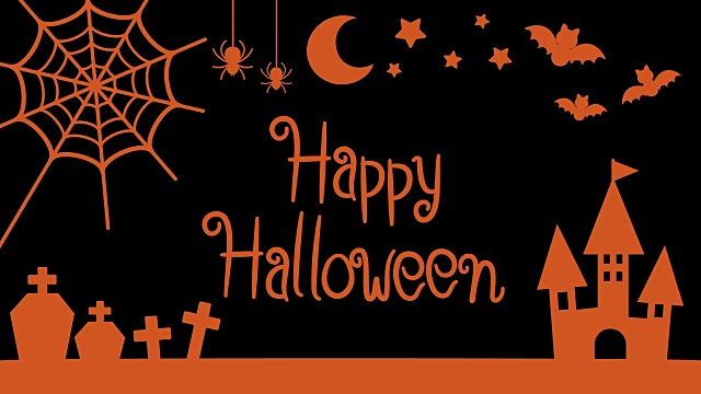 詳情圖-萬圣節(jié)主題剪影和標(biāo)志