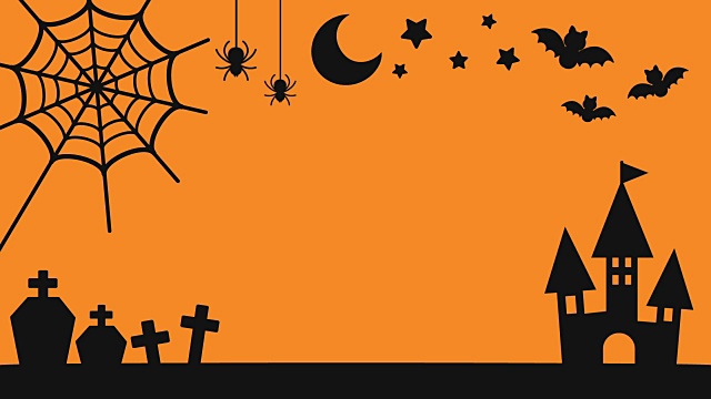 万圣节主题轮廓