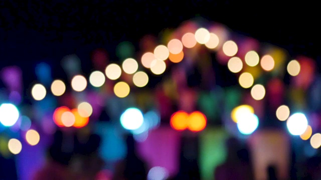 夜灯散焦，典型的城市散焦