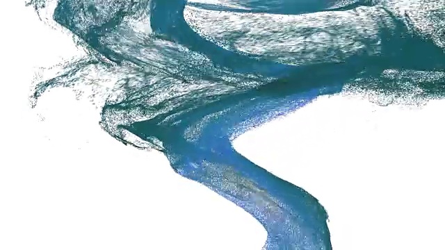 粒子旋转成漩涡。