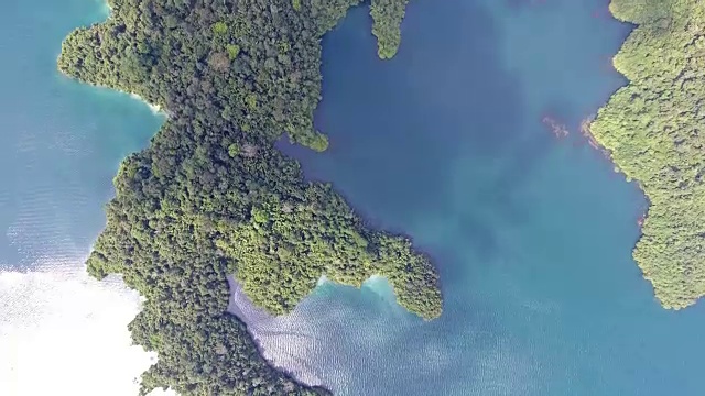 鸟瞰图的周澜湖，泰国