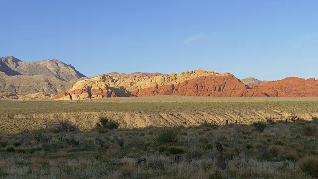 红岩峡谷拉斯维加斯内华达，全景视图