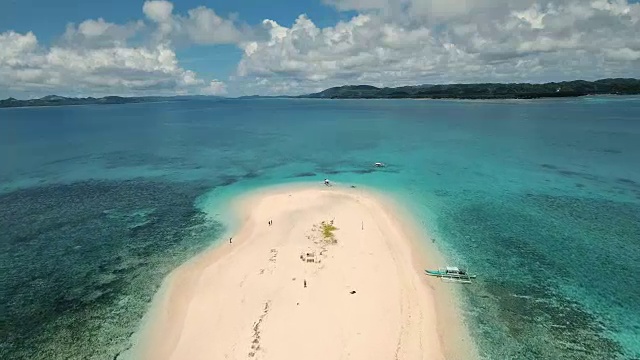 詳情圖-鳥瞰圖美麗的海灘熱帶島嶼。Siargao島,菲律賓