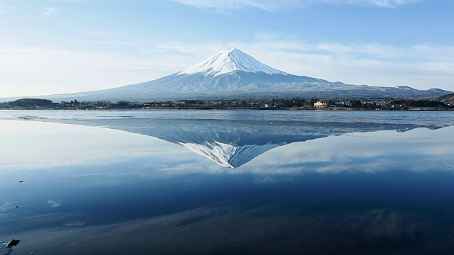 富士山的倒像